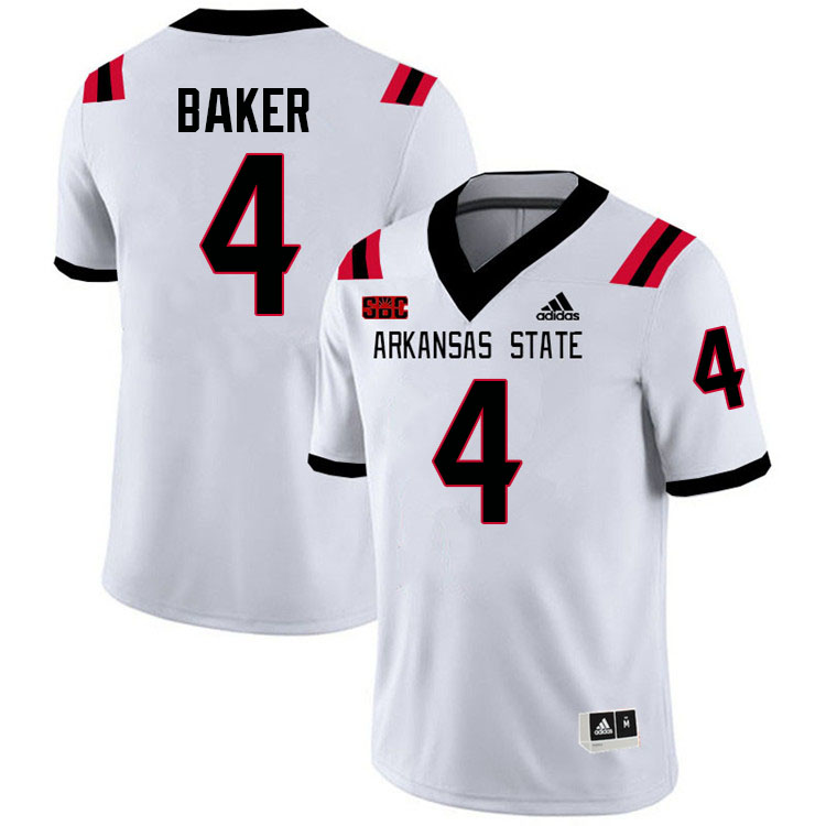 Demarcus Baker Arkansas State Jersey,Arkansas State Red Wolves Football Uniforms,Jersey-White